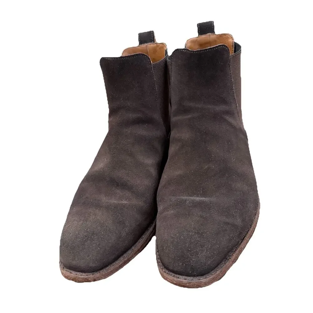 Allen Edmonds Liverpool Chelsea Dress Men’s Boots Brown Suede Size 9
